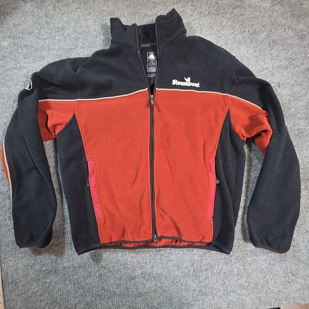 Nike ACG Therma-Fit Jacket Mens XL Red Black Fleece Full Zip Steamboat Ski